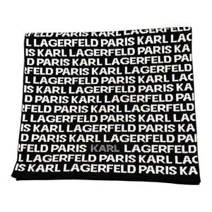 Karl Lagerfeld Monochrome Logo Scarf Wrap